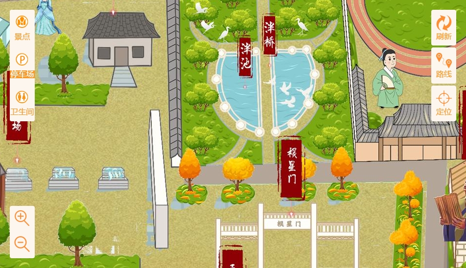 阿拉尔农场手绘地图景区语音讲解导览系统：智慧景区建设的基石